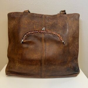Vintage 60s/70s Light Brown Leather Coach Purse